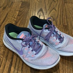 Nike Free Rn Women’s Shoe Size 9 Purple/Blue/Pink
